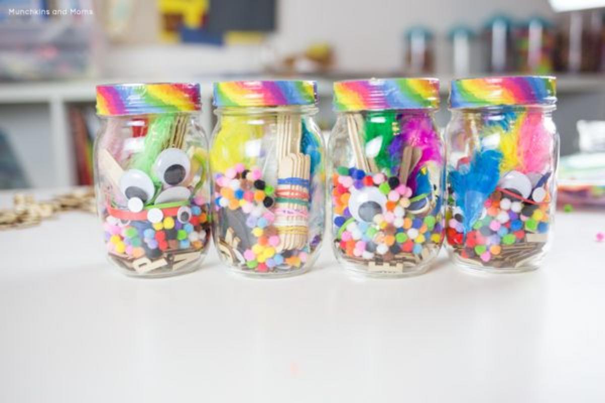 DIY Crafting Mason Jar Gift