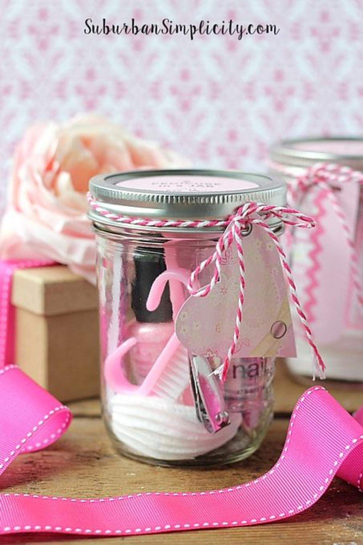 DIY Pedicure Mason Jar