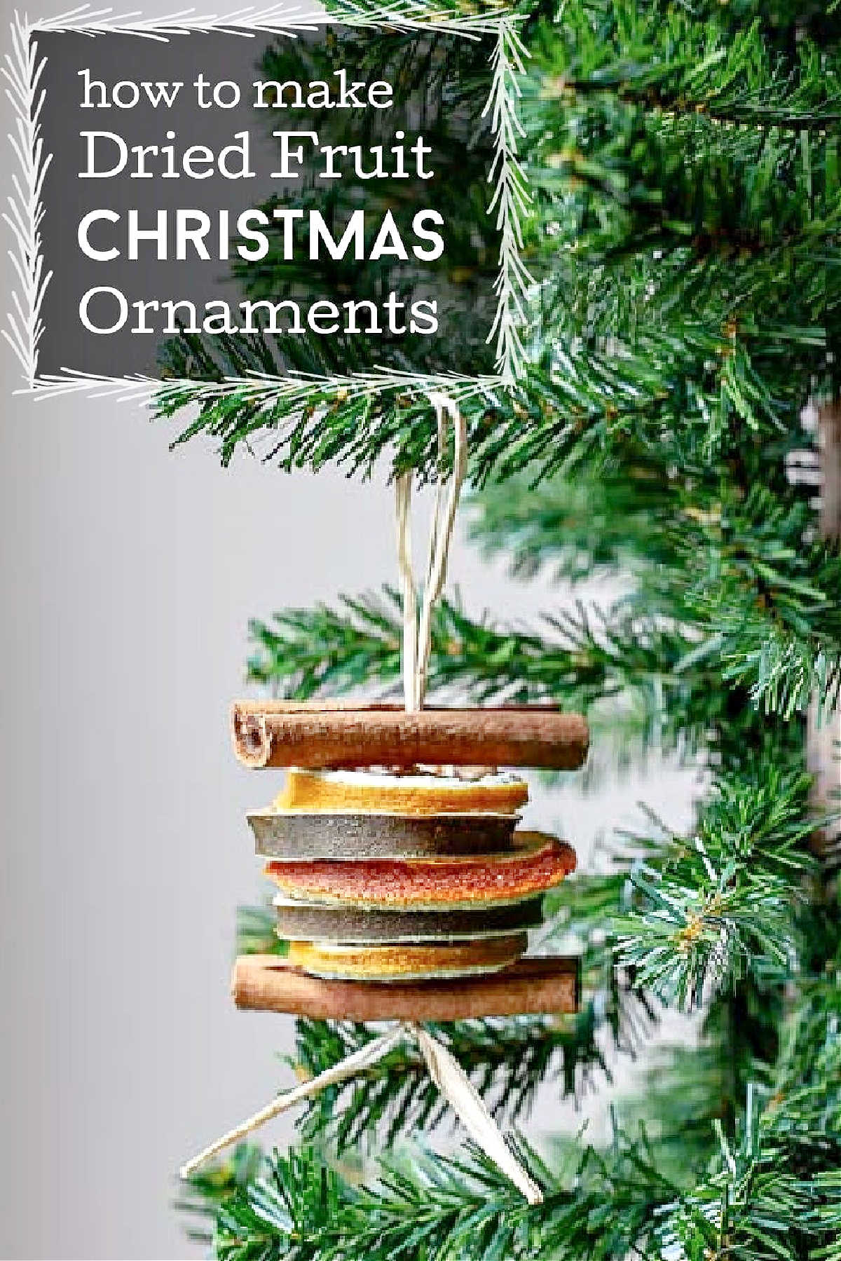 Dried fruit Christmas tree ornaments