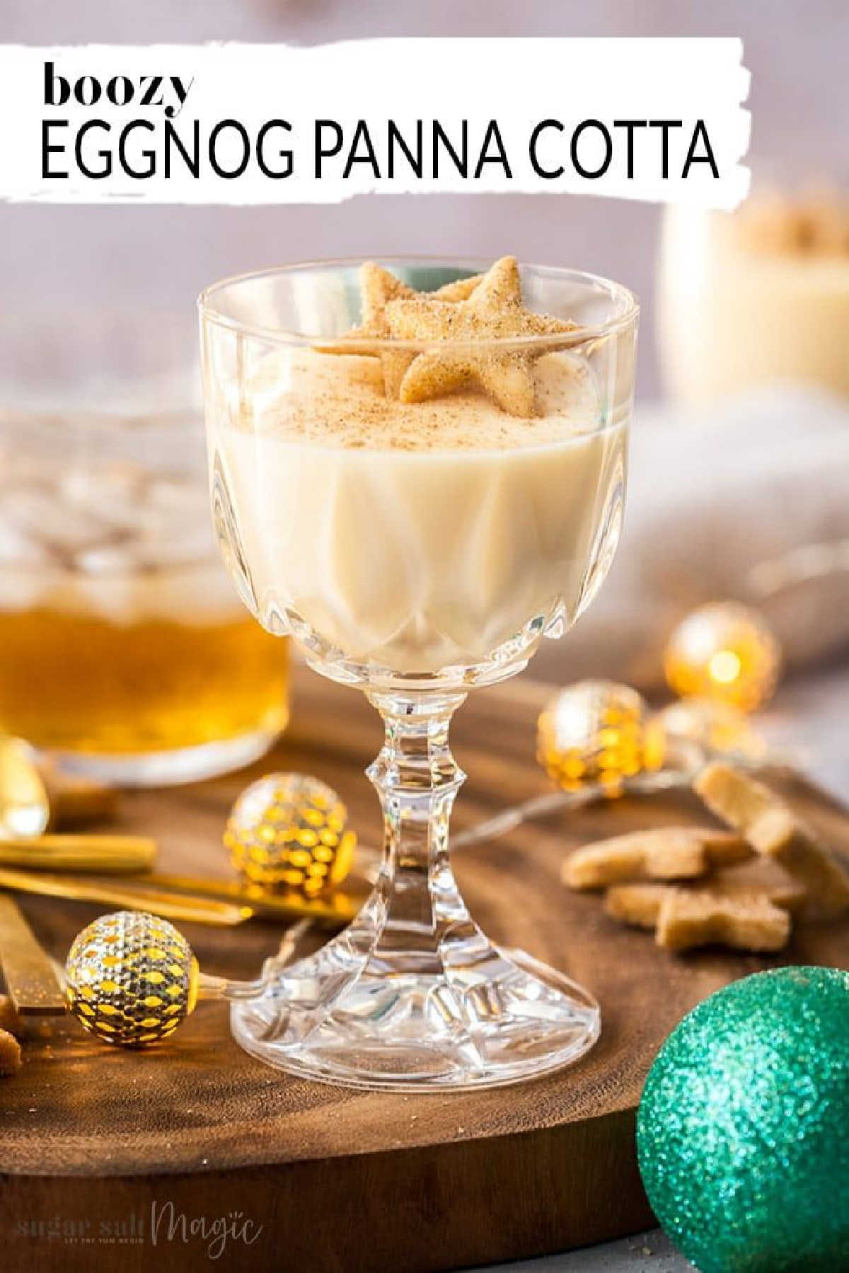 Christmas Eggnog Panna Cotta