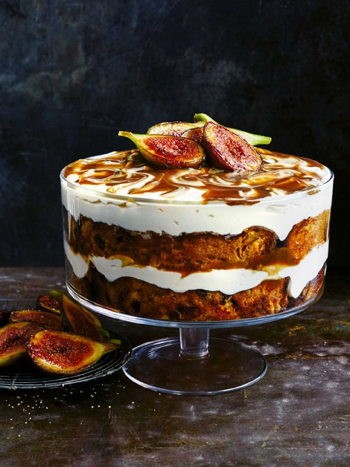 Fig & Caramel Trifle