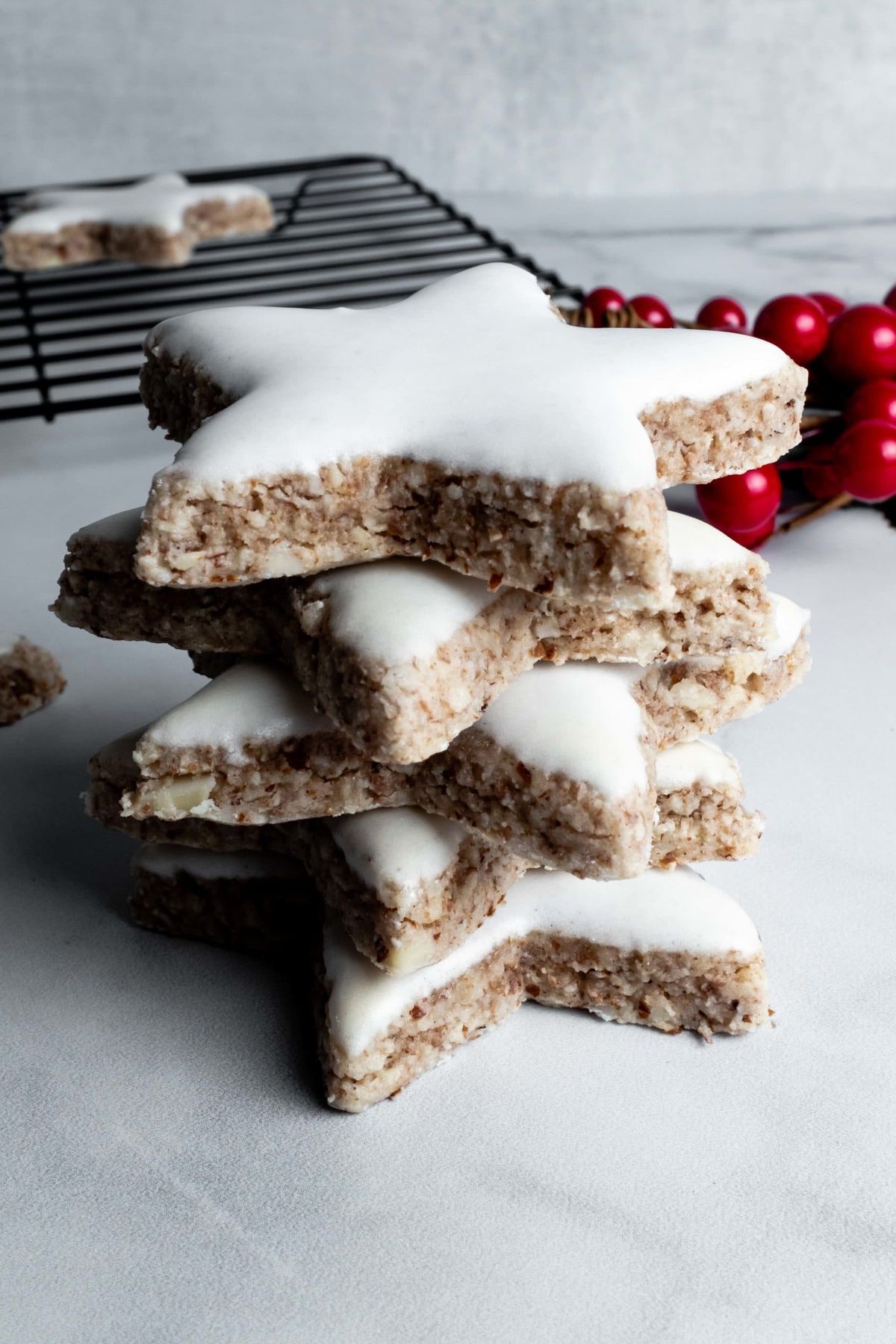 German Zimtsterne Christmas Cookies