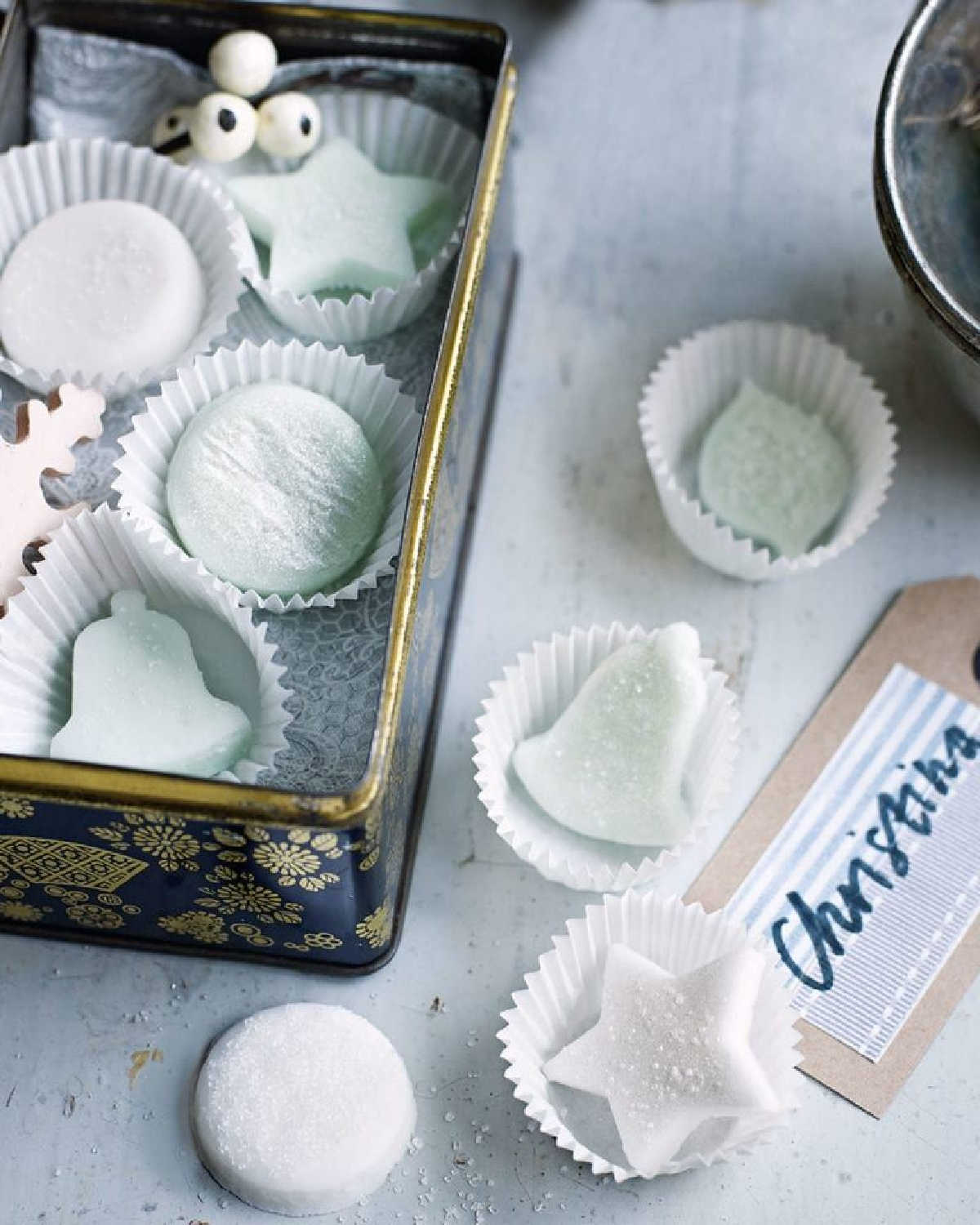 Green Tea Peppermint Creams