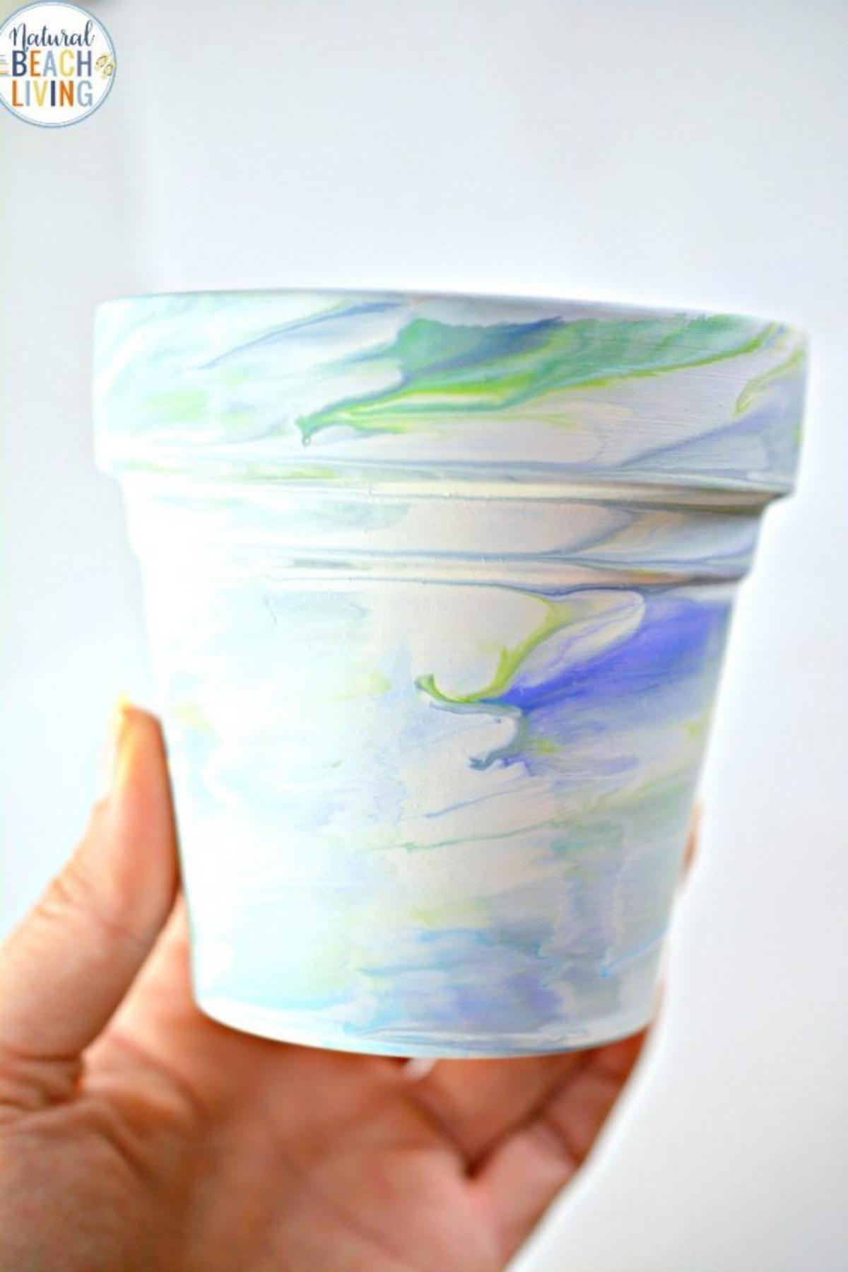 Marbled Plant Pots