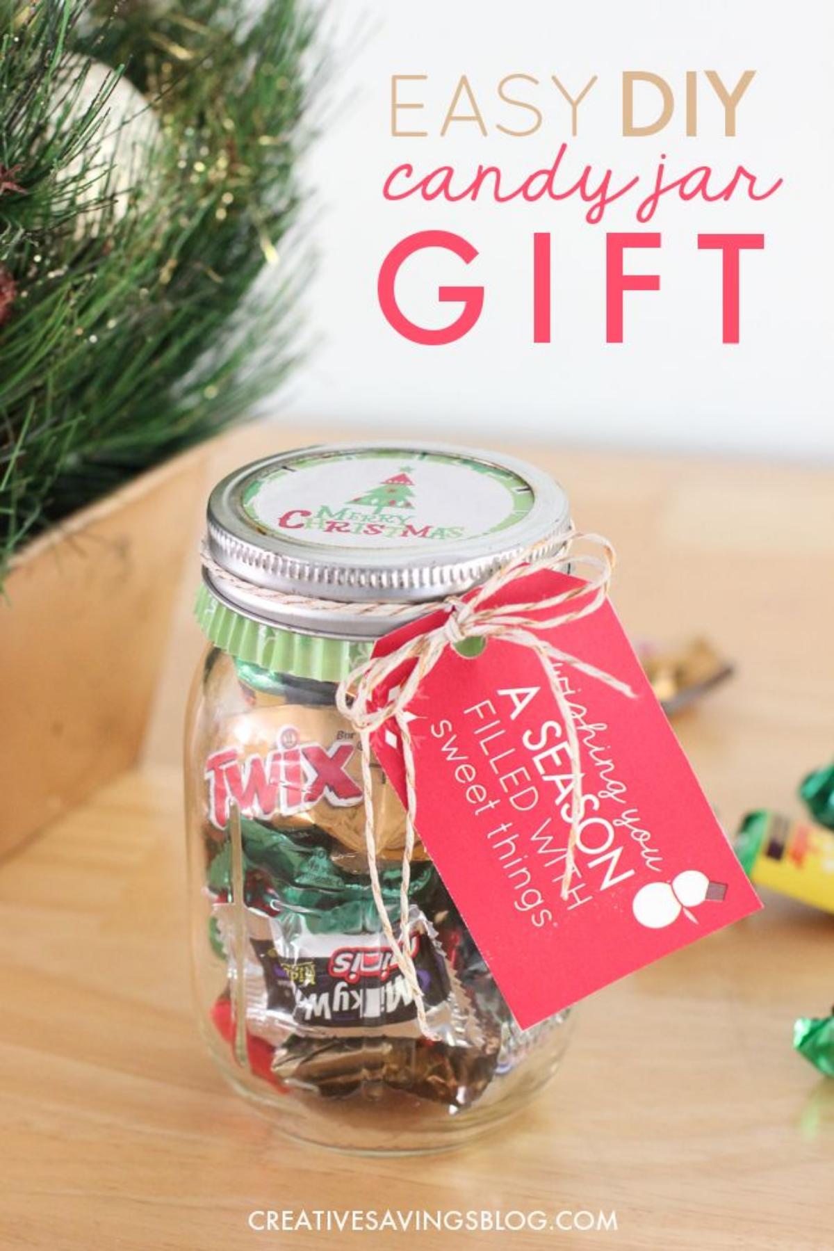 Mason Jar Candy Gift