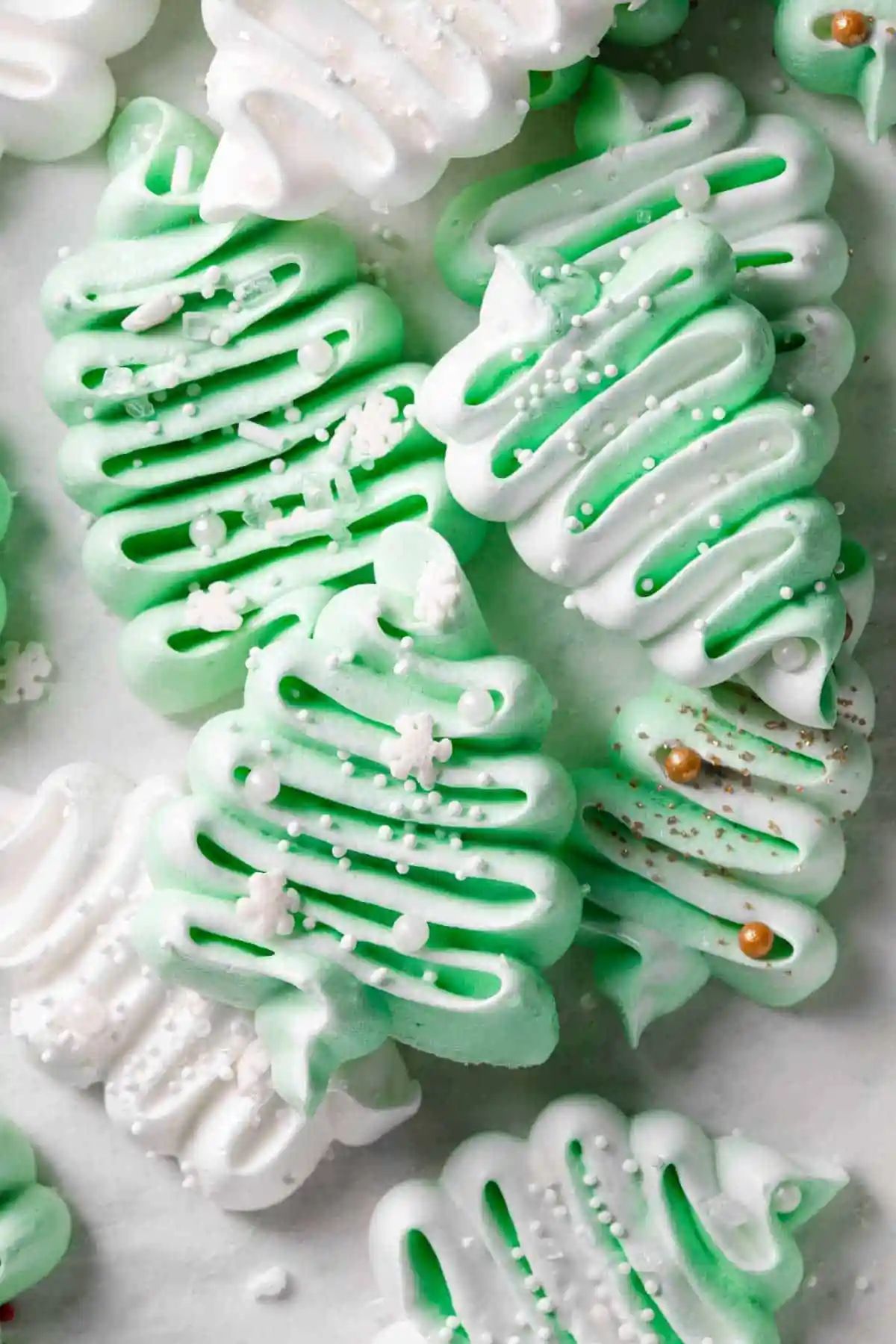 Meringue Christmas Trees