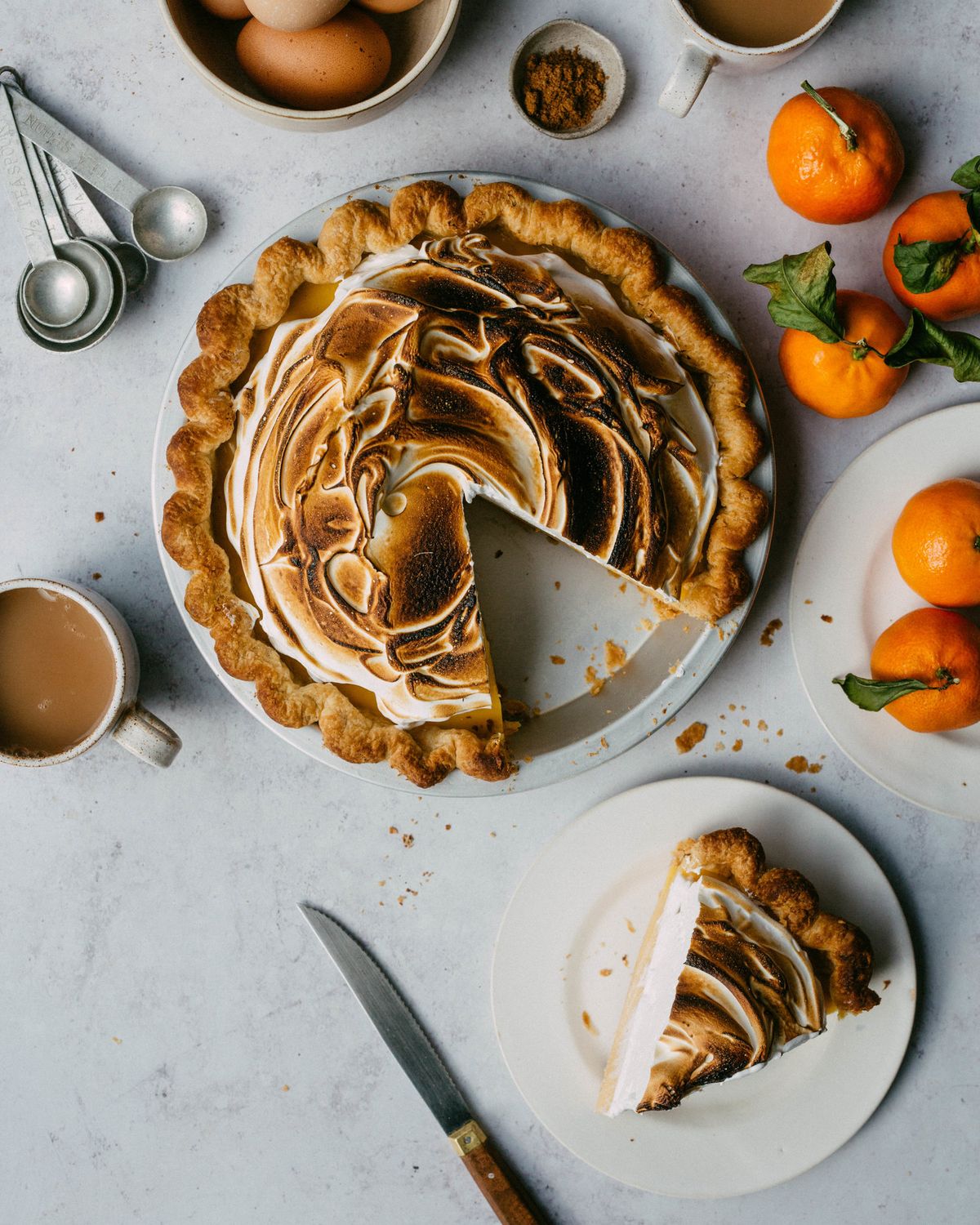 Mulled Clementine Meringue Pie