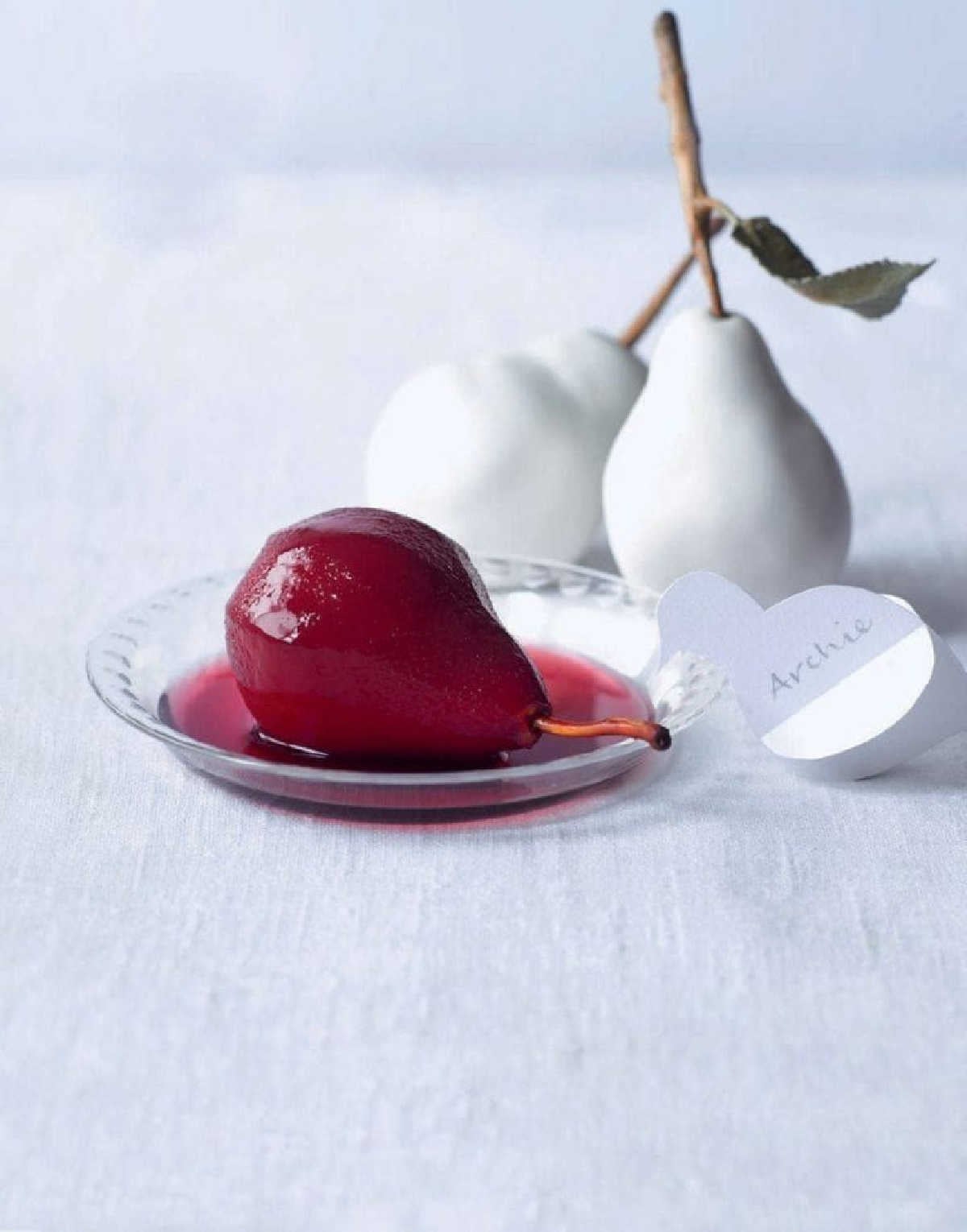 Poached Mulled Wine Pears Recipe
