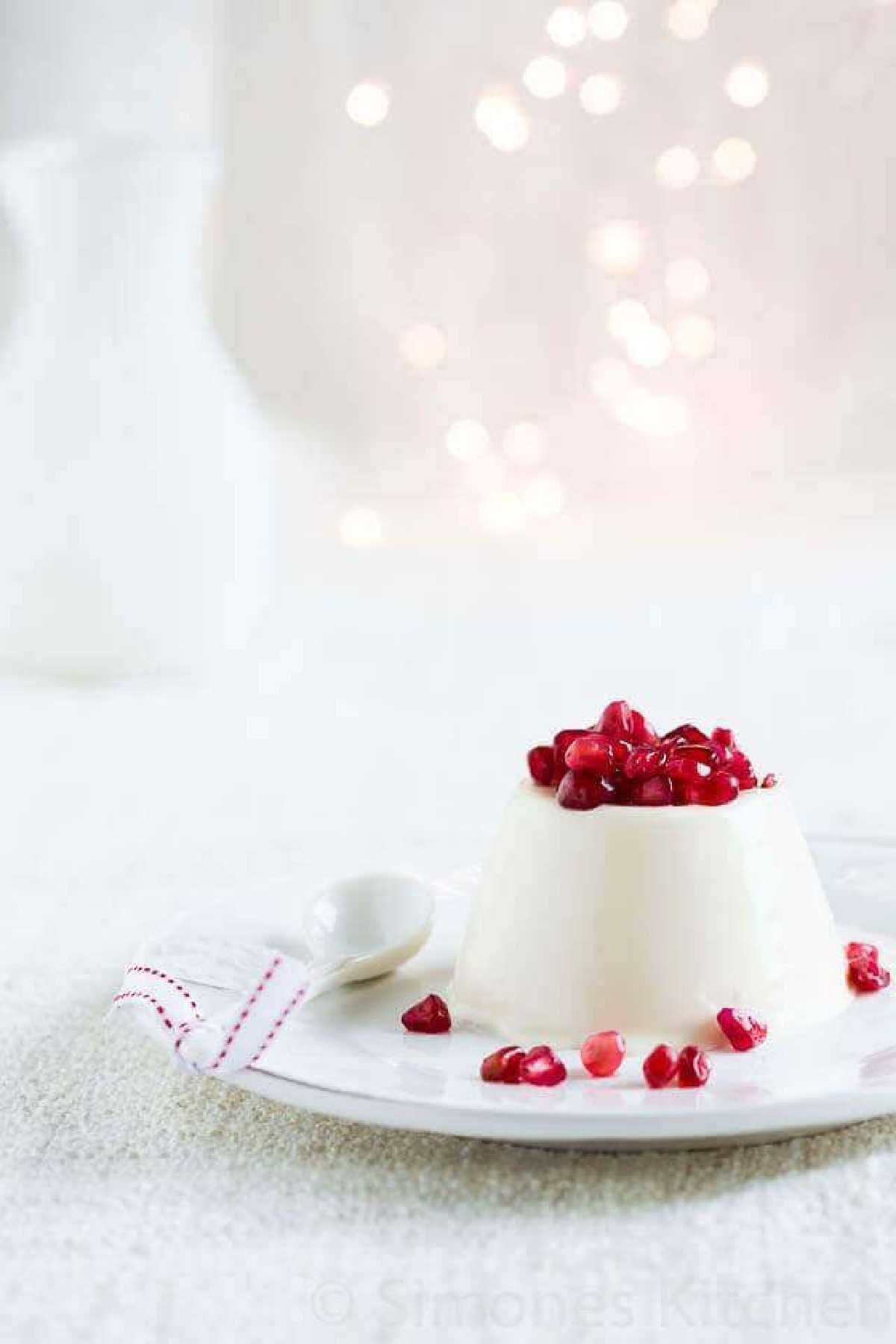 Pomegranate Panna Cotta