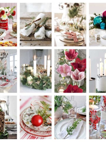 Quick Easy Christmas Table Decor