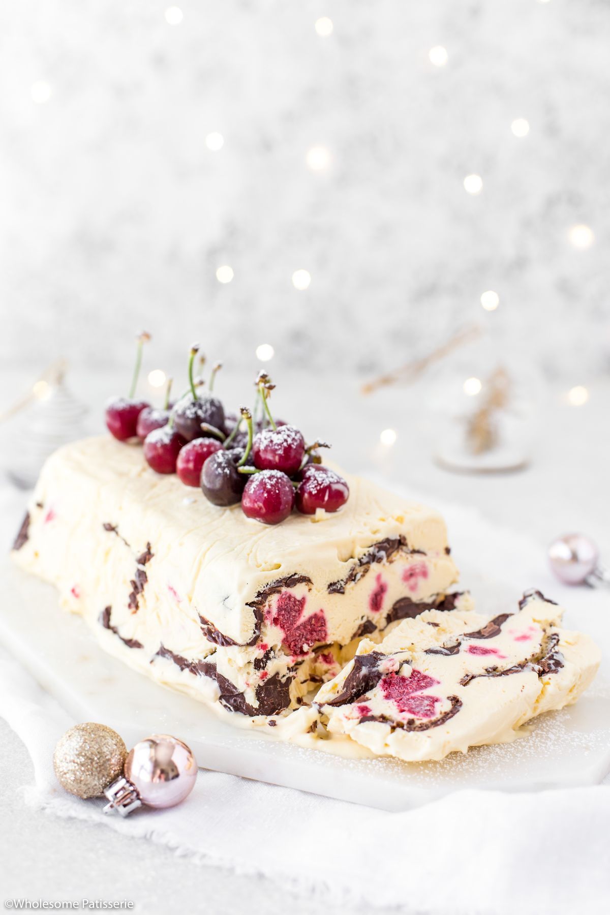Raspberry Chocolate Semifreddo
