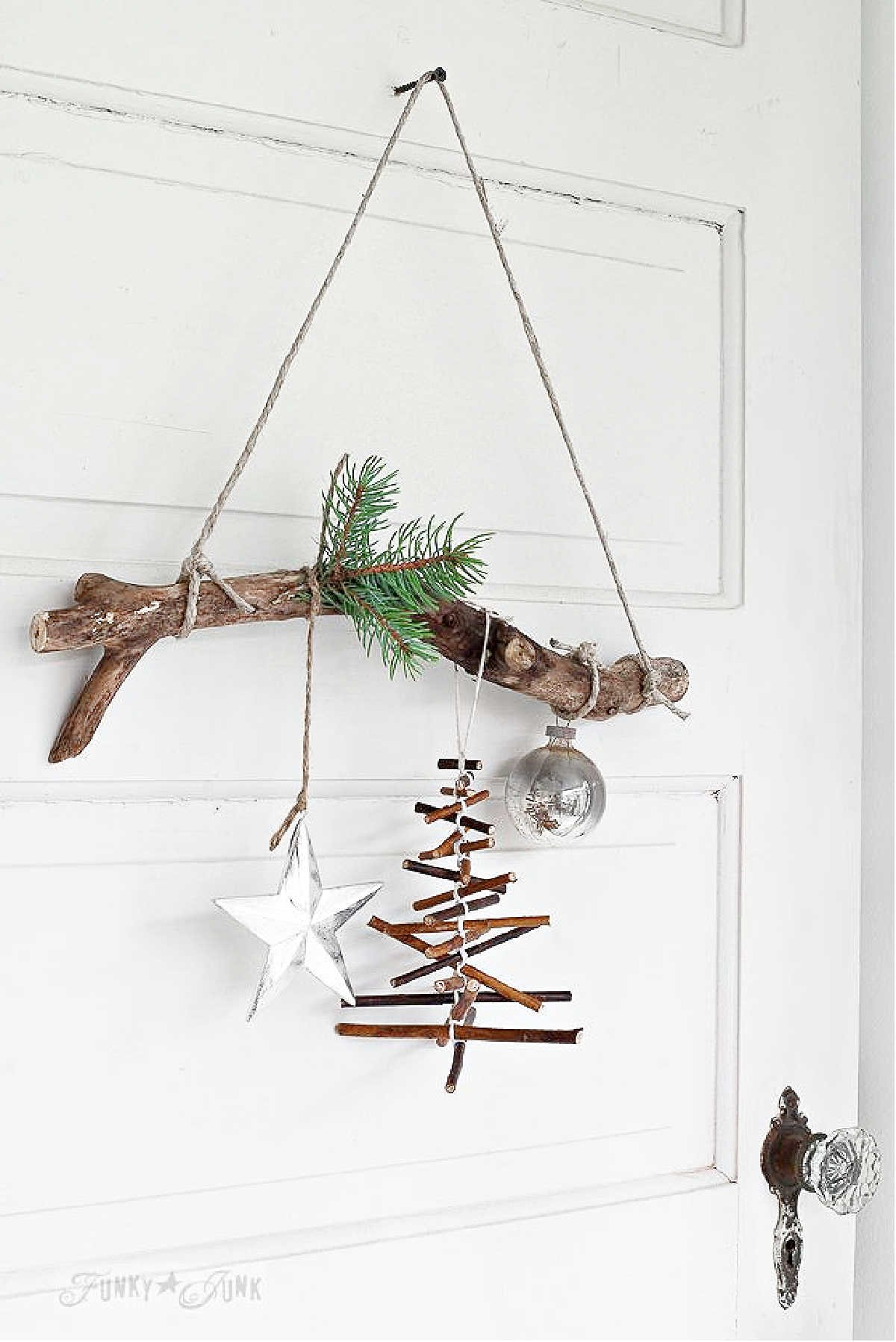Rustic Twig Christmas Ornament