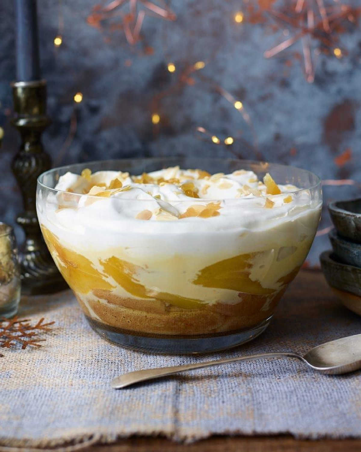 Saffron Pear Ginger Trifle