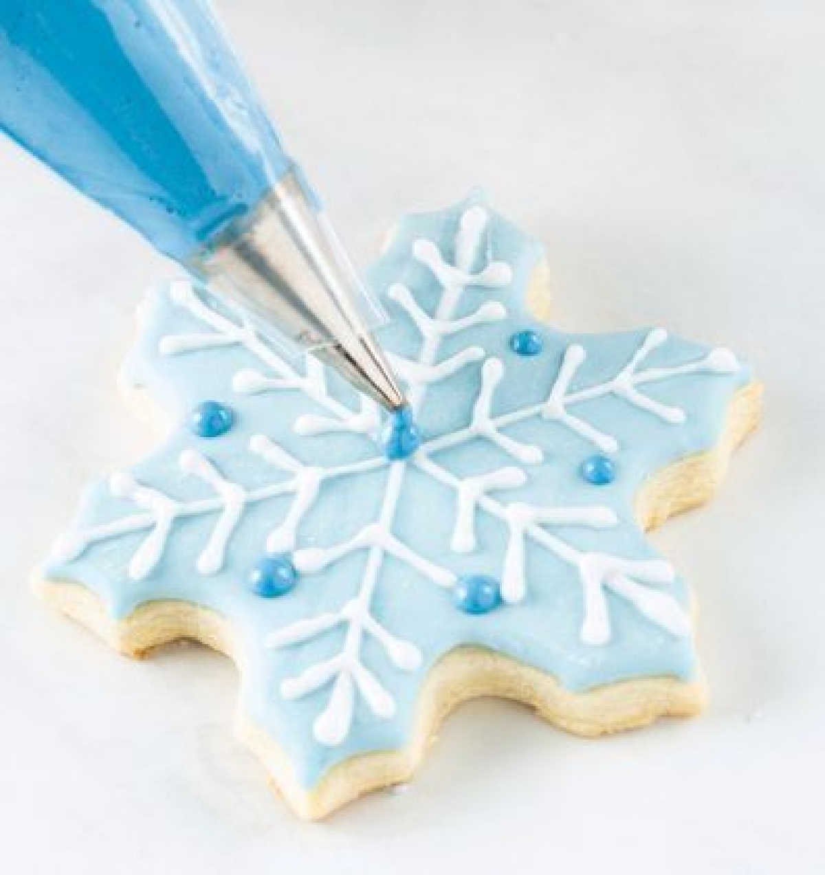 Shortbread Snowflake Cookies