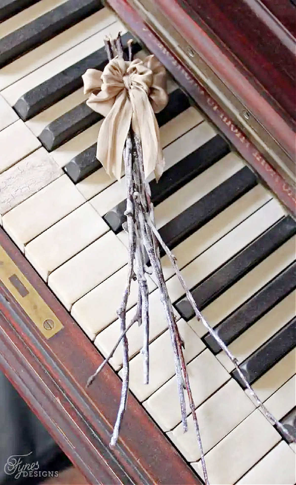 Snowy Twig Christmas Ornaments