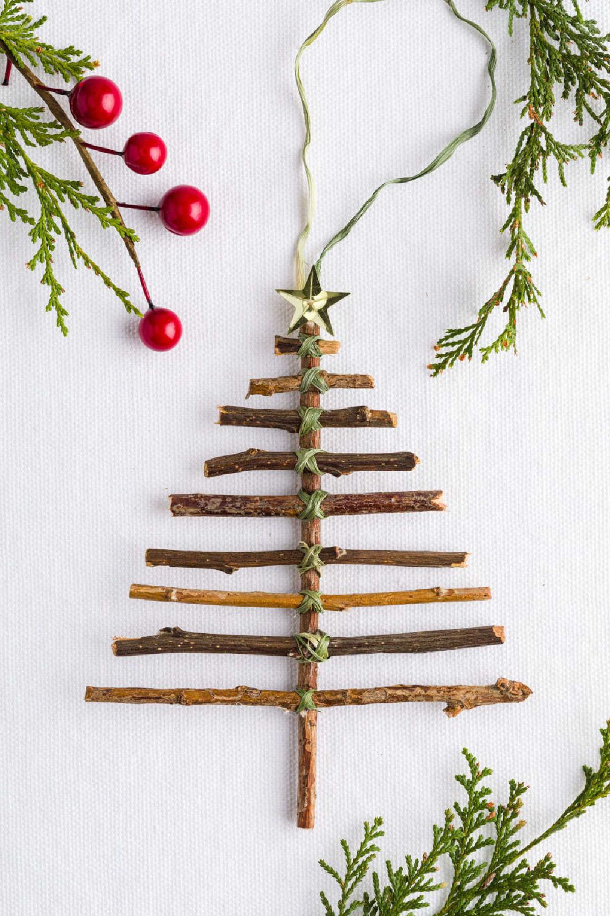 Twig Christmas Tree Ornaments