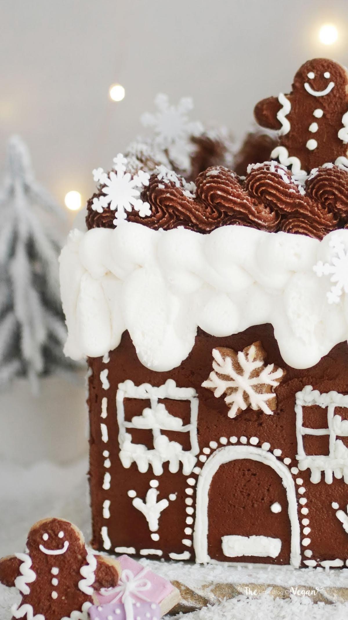 Vegan Iced Gingerbread Cake