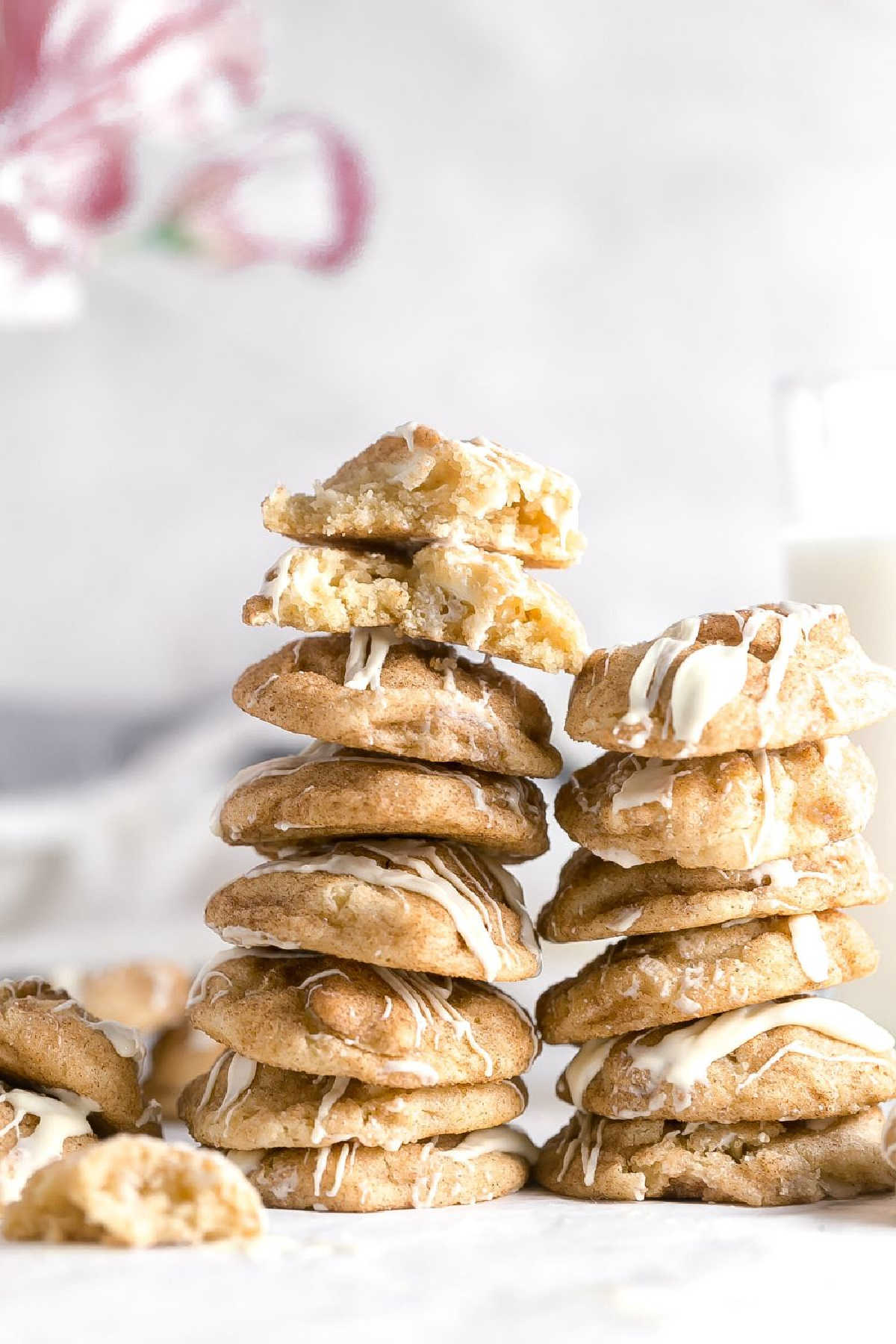 White Chocolate Snickerdoodle Cookies