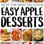 Collage of apple desserts