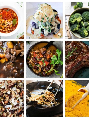 Collage of iron rich foods