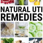 Collage of natural urinary infection remedies