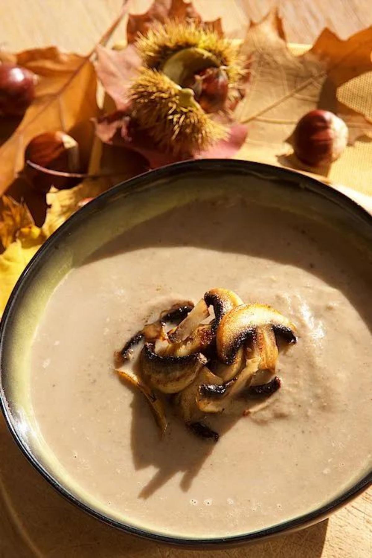 Roast Chestnut & Mushroom Soup