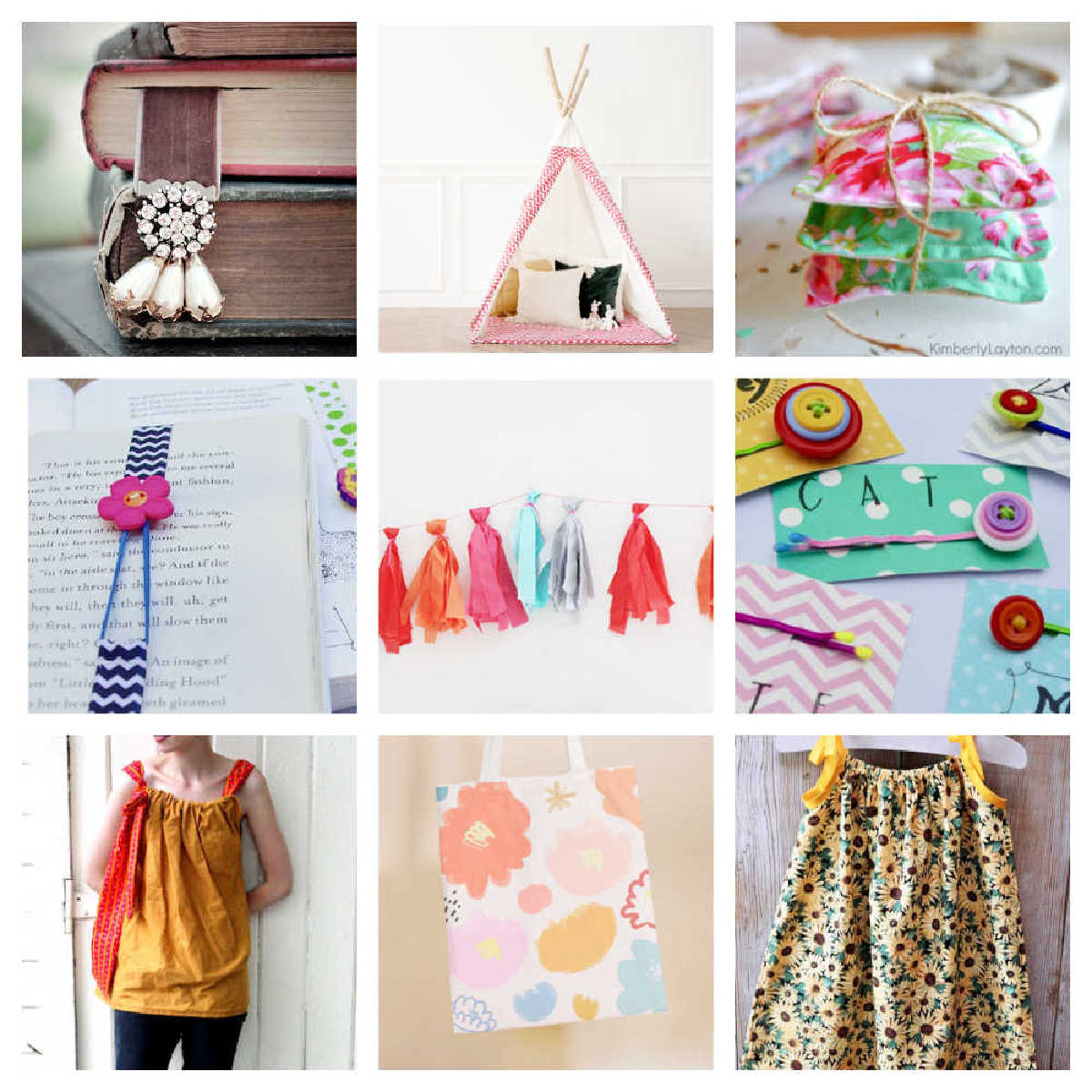 Collage of simple handmade gifts