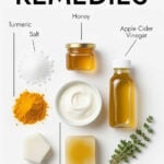 Infographic of sore throat remedies