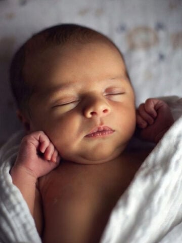 Newborn baby sleeping