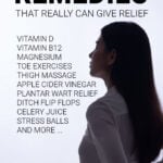 Woman holding her lower back as if in pain