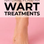 Young woman's feet and lower legs on pink background