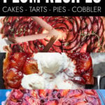Collage of plum recipes