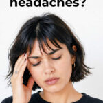 Young woman with headache