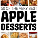 Collage of apple desserts
