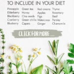 Infographic of natural antihistamines