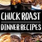 Collage of chuck roast recipes