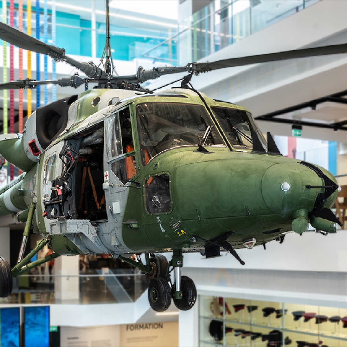 A helicopter at the National Army Museum London