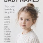 Infographic of rare British baby names