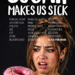 Infographic of ways in which too much sugar can make us sick