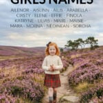 Infographic on traditional Scottish girls names