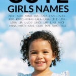 Infographic of short cute girls names