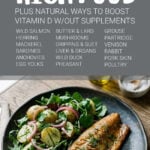 Infographic of vitamin D rich food