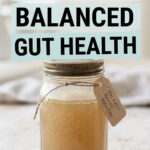 Mason jar of chicken bone broth